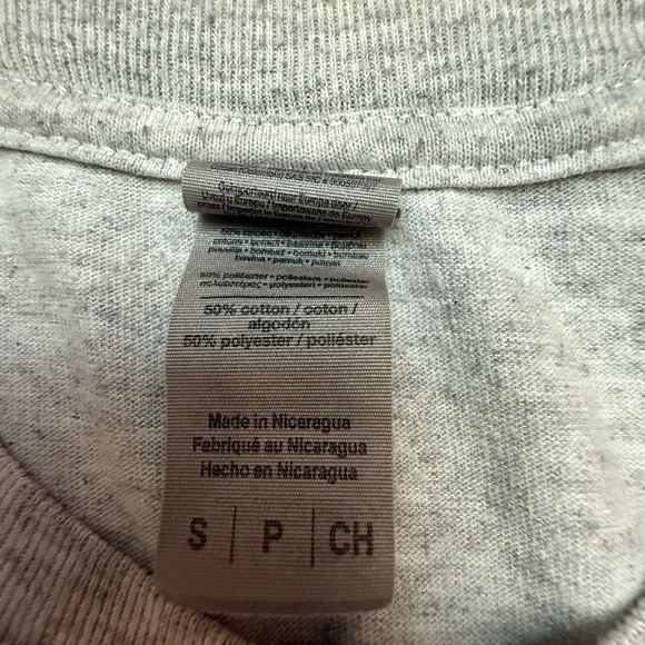 Gray T-Shirt with Red Logo - Picture 3 of 3